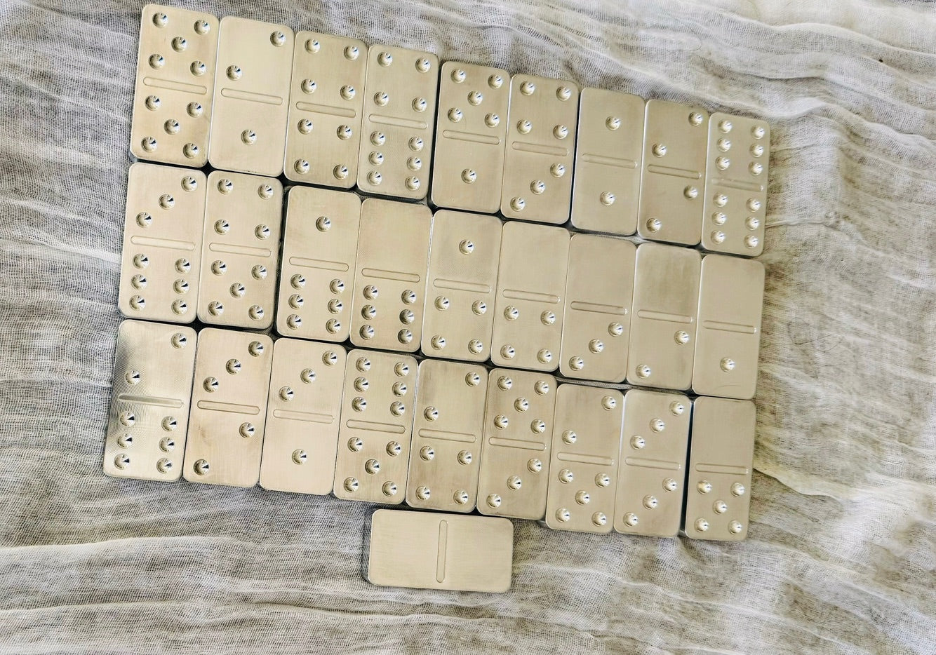 Aluminum Domino's Set – Crafted Creations