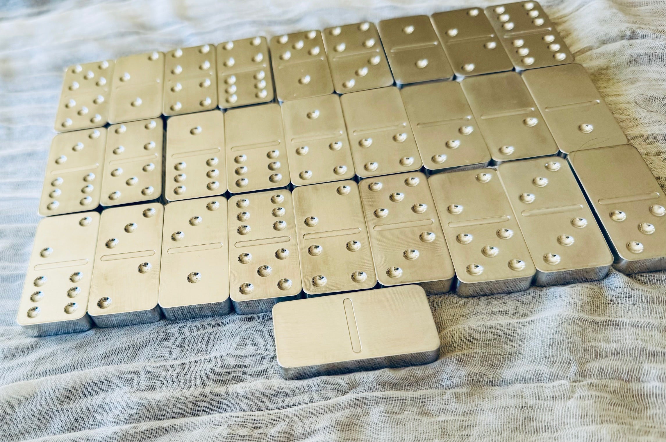 Aluminum Domino's Set – Crafted Creations